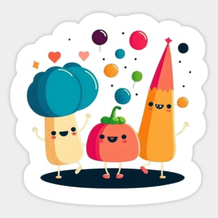 Vegan party Sticker